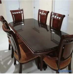 juego de comedor en Caoba 