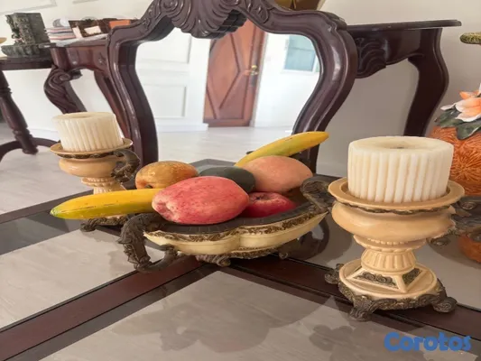 decoración y accesorios - Juego de frutero decorativo resistente y elegante 2