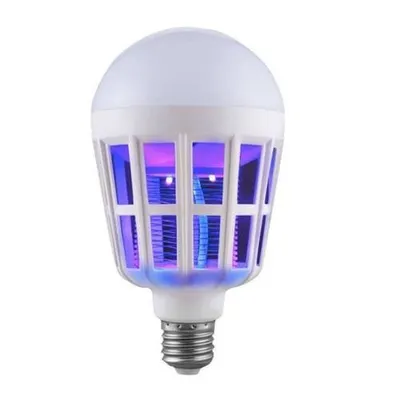 herramientas, jardines y exterior - mata mosquitos electrico tipo bombillo zancudo lampara led insectos trampa 4