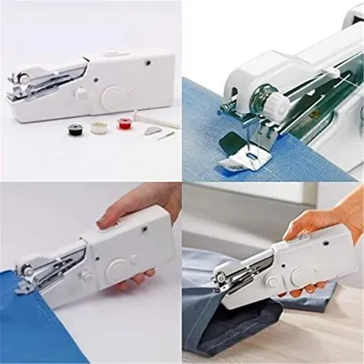 electrodomesticos - Minimáquina de coser de mano, práctica puntada, portátil, inalámbrica maquina  4