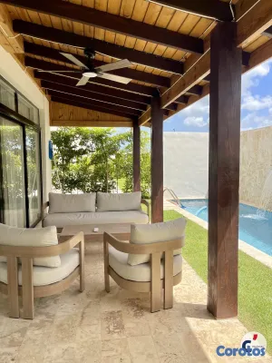 casas - Villa de Ensueño Totalmente Amueblada en Punta Can 14