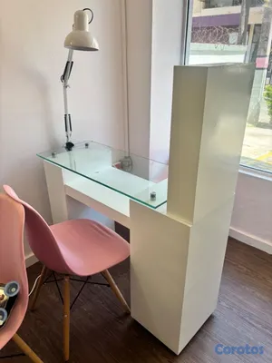 salud y belleza - Mesa de Manicura Profesional con Cristal 2