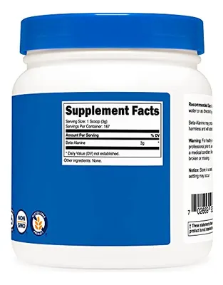 Salud y Equipamiento Médico - Beta Alanina En Polvo - Beta Alanina Pura, 1-nutricost 4