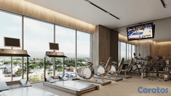 apartamentos - Apartamento en venta en Torre Murat, Cerros de Gurabo III, Santiago. 6