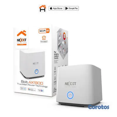 otros electronicos - ROUTER WIRELESS MESH NEXXT BOLT AX1800, SISTEMA INALAMBRICO COMPLETO PARA EL HOG 2