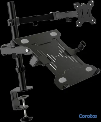 computadoras y laptops - SOPORTE PARA MONITOR Y LAPTOP KLIPX, (15.6" LAPTOPS) - (13 TO 32" MONITOR)  2