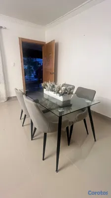 muebles y colchones - Comedor mesa de cristal  5