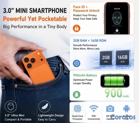 celulares y tabletas - mini Celular 2GB+16GB - Barato!!! 6