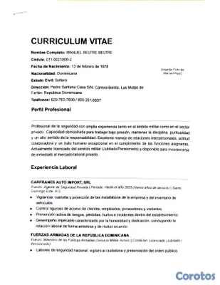candidatos - BUSCO EMPLEO DE SEGURIDAD SOY MILITAR PENSIONADO 2