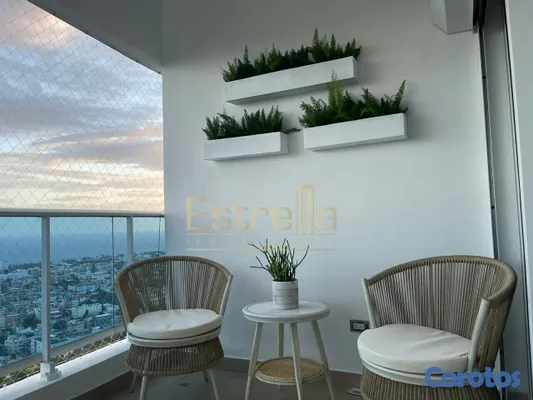 apartamentos - Apartamento amoblado en alquiler (202m2) de 2 habitaciones en sector Cacicazgos 8