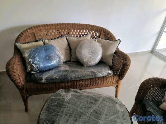 muebles y colchones - Título: Oportunidad por motivo de viaje Venta Juego Mueble en Mimbre 
 3