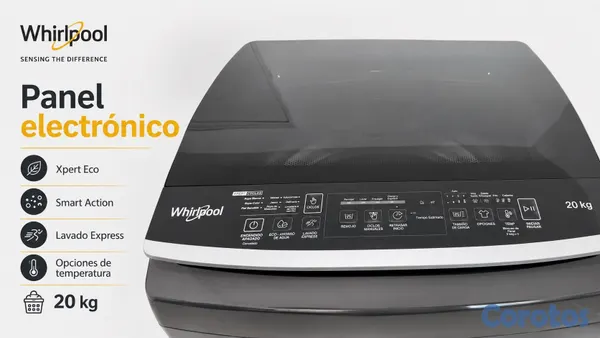 electrodomesticos - Lavadora Whirlpool 20 KG Automática Xpert Eco 9