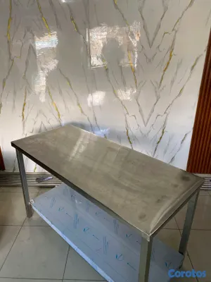 muebles y colchones - Mesa acero inoxidable  2