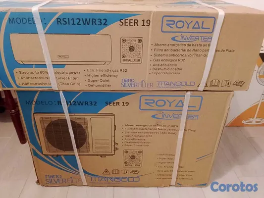 aires acondicionados y abanicos - Aire acondicionado Royal 12000 BTU, Eficiencia 19, 6
