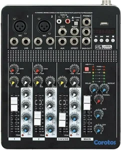 Mezclador de audio de 4 canales T4-USB mixer amplificador para sonido de alta ca