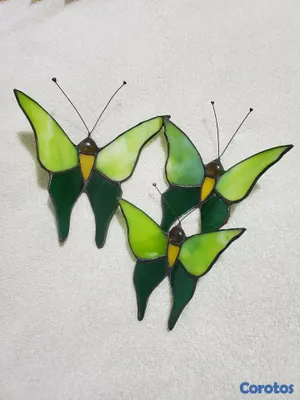 decoración y accesorios - Mariposas en vitral 4