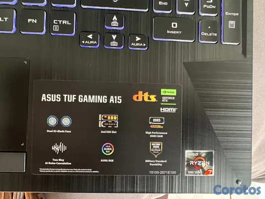computadoras y laptops - Asus Tuf Gaming A 15 (equipo personal) 4