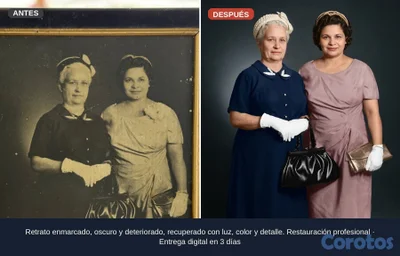 Restauración de fotos antiguas | Antes y después |