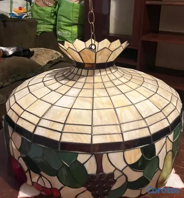 decoración y accesorios - Lámpara vitral con diseño frutal 2