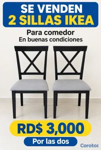 Sillas de IKEA para comedor 