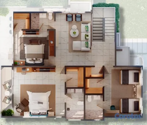 casas vacacionales y villas - A la venta espaciosa villa de 4 habitaciones en Ciudad las Canas 7