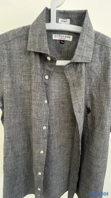 ropa para hombre - Camisa U.S. Polo Assn. Gris para Hombre – Nueva 2
