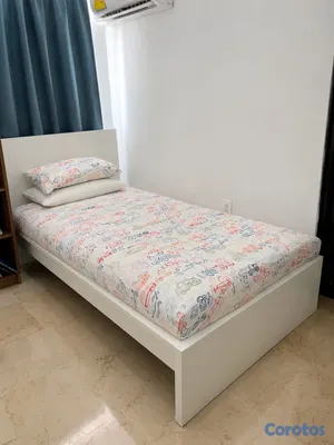 muebles y colchones - camas twin con base IKEA Y COLCHÓN confortable  5