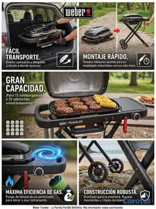 ASADOR PLEGABLE MARCA WEBER