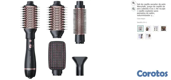 salud y belleza - Set de cepillo secador de pelo Wavytalk, 5 en 1 2