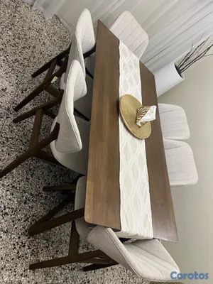 muebles y colchones - Comedor de 6 sillas  2