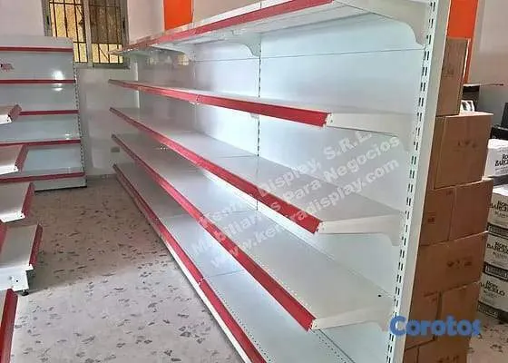 equipos profesionales - Estanterías metálicas de pared para tiendas, supermercados y comercios en Gral. 4
