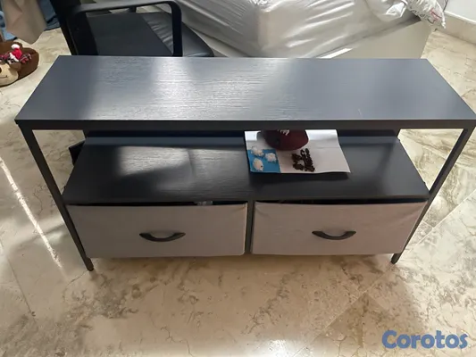 muebles y colchones - mueble de televisor con cajones  en tela.   2