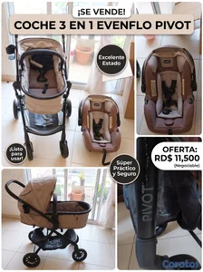 Coche de Bebé 3 en 1 Evenflo Pivot Modular (Excele