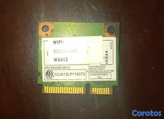 computadoras y laptops - Tarjeta Wi-Fi Qualcomm Atheros QCWB335 para laptop – Wi-Fi + Bluetooth 4