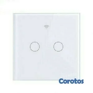 Interruptor tactil WIFI 2 conectores, contecta con Alexa,  no usa neutro
