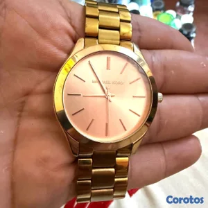 Reloj Michael Kors Slim Runway 42mm Oro Rosado Acero inox