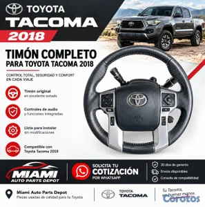 TIMÓN COMPLETO CON AUDIO PARA  TOYOTA TACOMA 2018 