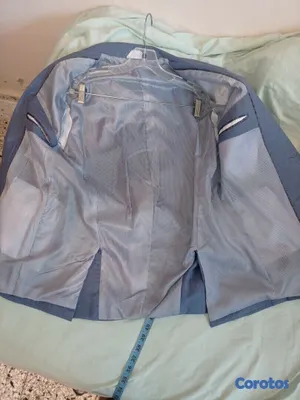ropa para hombre - Traje Gris Azulado 3
