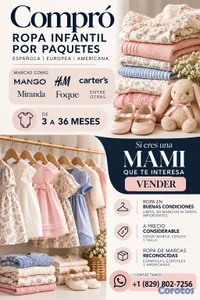 Compro ropa Europea y americana para bebé 