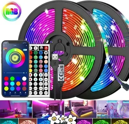 decoración y accesorios - Tira de  Luces led Navideña de 5 Metros de Largo Multicolor. 2