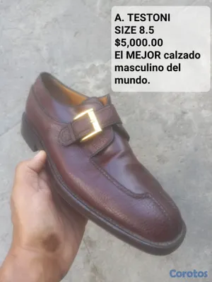 zapatos para hombre - Zapatos Alta gama Italiana A. Testoni, Size 8.5 5