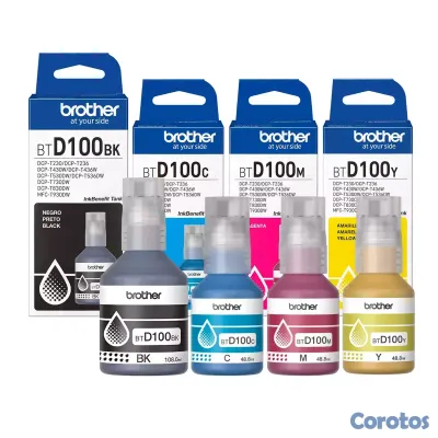impresoras y scanners - BOTELLA DE TINTA BROTHER - BTD100  EN TODOS LOS COLORES  2