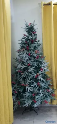 decoración y accesorios - Árbol navideño 5 pies, solo árbol, sin luces integradas ni adornos.  3