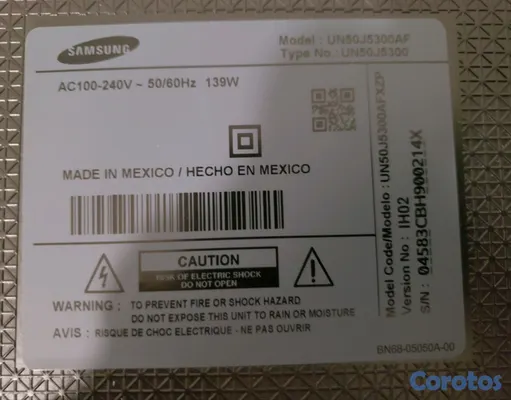 tv - 50 pulgadas Samsung   Funciona bien.  Modelo UN50J5300AFXZP  incluye remoto 2
