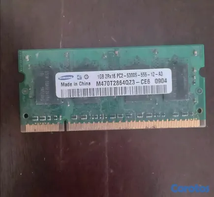 computadoras y laptops - Memoria RAM Samsung 1GB DDR2 SODIMM PC2-5300 para laptop
 3