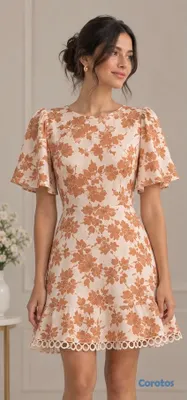 ropa para mujer - Vestido floral con espalda descubierta 5