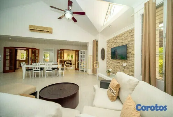 casas vacacionales y villas - Villas en venta de 4 a 6 habitaciones de dos niveles ubicado en Juan Dolio     6