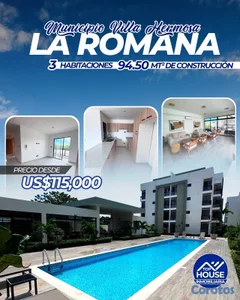 Apartamento en Venta de 3 Habitaciones en Villa Hermosa, La Romana