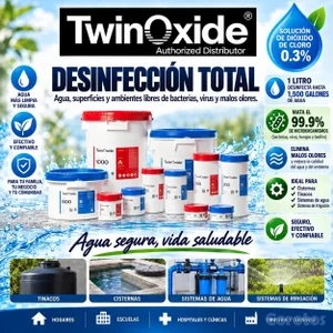 TwinOxide Agua Pura para Aves - Más Producción de Huevos y Menos Enfermedades