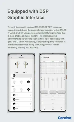 camaras y audio - Moondrop Space Travel 2 TWS Earbuds Bluetooth 6.0 10